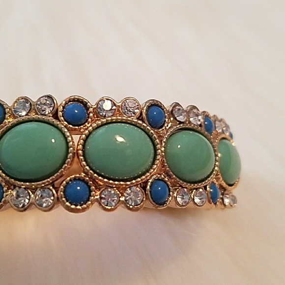 J.Crew turquoise and blue enamel bracelet - Picture 2 of 3